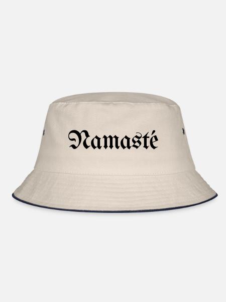 Namasté - Bucket Hat - Natur/Navy - Vorne
