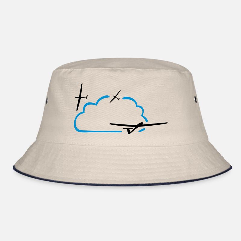 Segelflieger Wolke Geschenk Bucket Hat