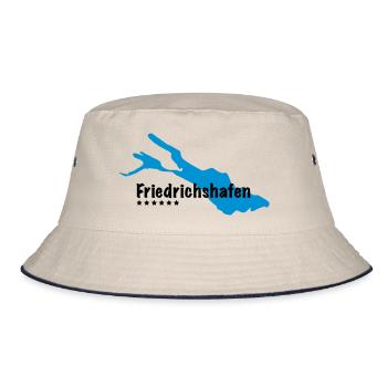 Friedrichshafen Bodensee - Bucket Hat - Natur/Navy - Vorne