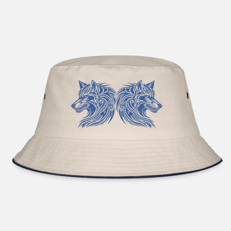 wolf tribal wölfe Bucket Hat