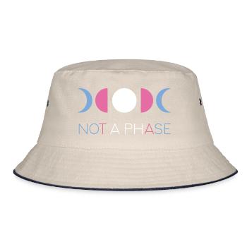 LGBTQ Pride Month - Keine Phase - Transgender - Bucket Hat - Natur/Navy - Vorne