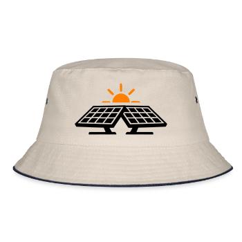Icône de l’énergie solaire - Bob - blanc cassé/bleu marine - Devant