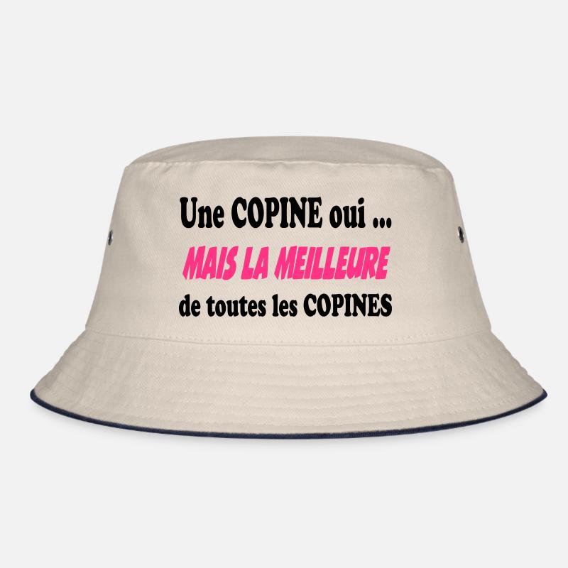 Une copine oui ... - Bob - blanc cassé/bleu marine
