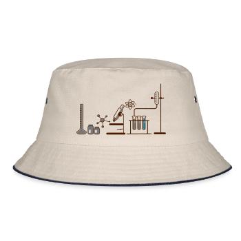 Chemie - Bucket Hat - Natur/Navy - Vorne