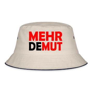 Demut - Bucket Hat - Natur/Navy - Vorne