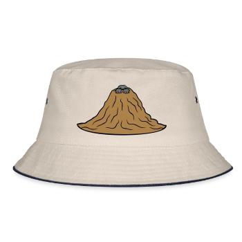 Mole Hill Mountain - Bucket Hat - ecru/navy - Front