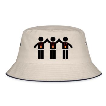 Winner Team - Bucket Hat - ecru/navy - Front