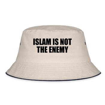 Islam is not the enemy - Bucket Hat - ecru/navy - Front