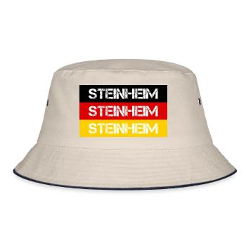 STADT STEINHEIM, DEUTSCHLAND - Bucket Hat - Natur/Navy - Vorne