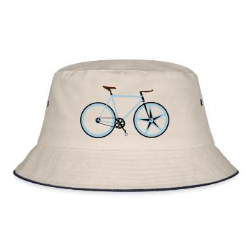 Bike - Bucket Hat - ecru/navy - Front