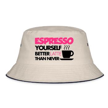 Coffee - Bucket Hat - Natur/Navy - Vorne