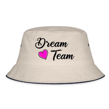 Dream Team - Bucket Hat - ecru/navy - Front