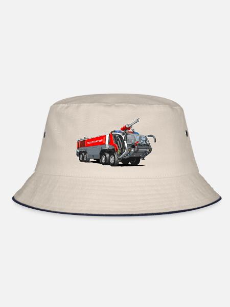Feuerwehr mit Schaumkanone - Bucket Hat - Natur/Navy
