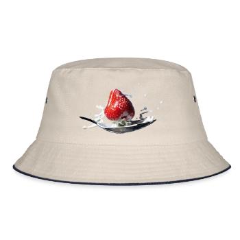 Splash - Bucket Hat - Natur/Navy - Vorne