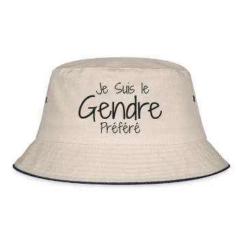 Gendre humour beau fils, Gendre Idéal Humour - Bob - blanc cassé/bleu marine - Devant