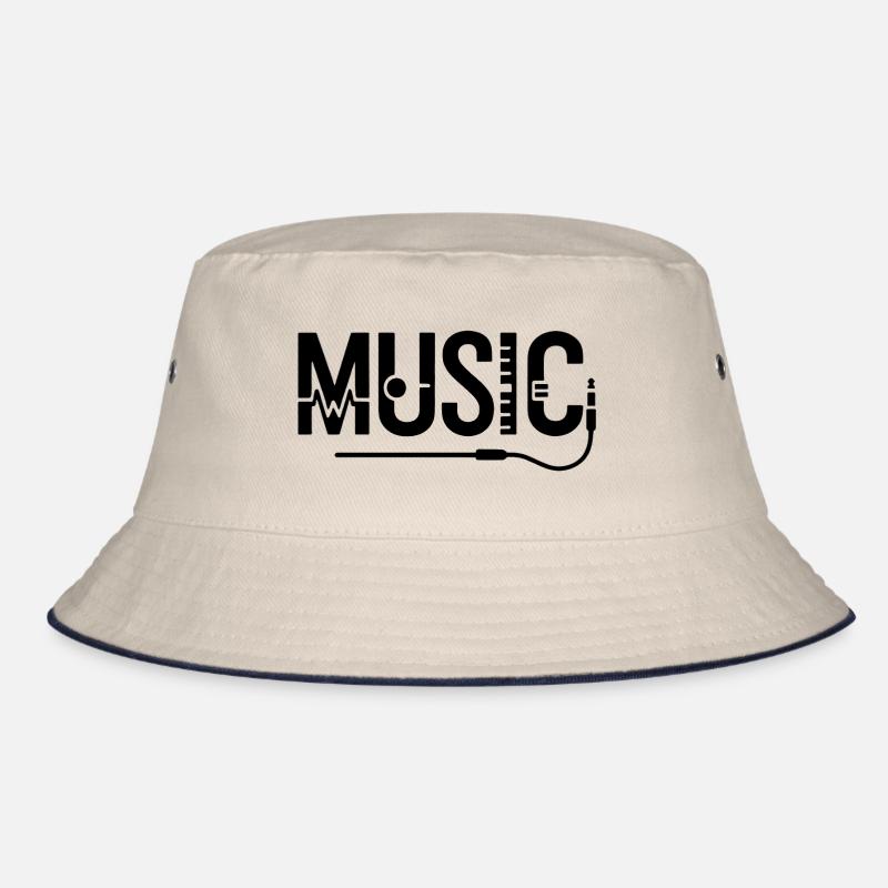 Musik Design mit AUX-Kabel Bucket Hat