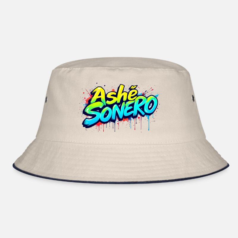 Ashe Sonero Graffiti-Regenbogen Bucket Hat