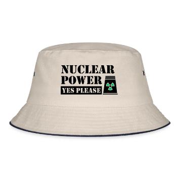 Énergie nucléaire s’il vous plaît - Pro Clean Energy - Bob - blanc cassé/bleu marine - Devant