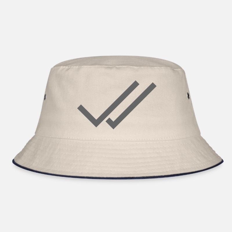 Whats App Haken Grau Doppelt Bucket Hat