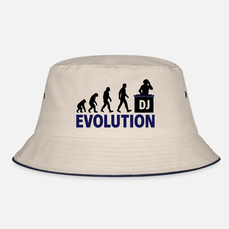DJ Evolution Musikliebhaber Design Bucket Hat