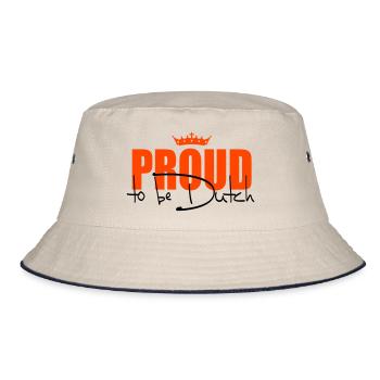 Proud to be Dutch - Bob - blanc cassé/bleu marine - Devant