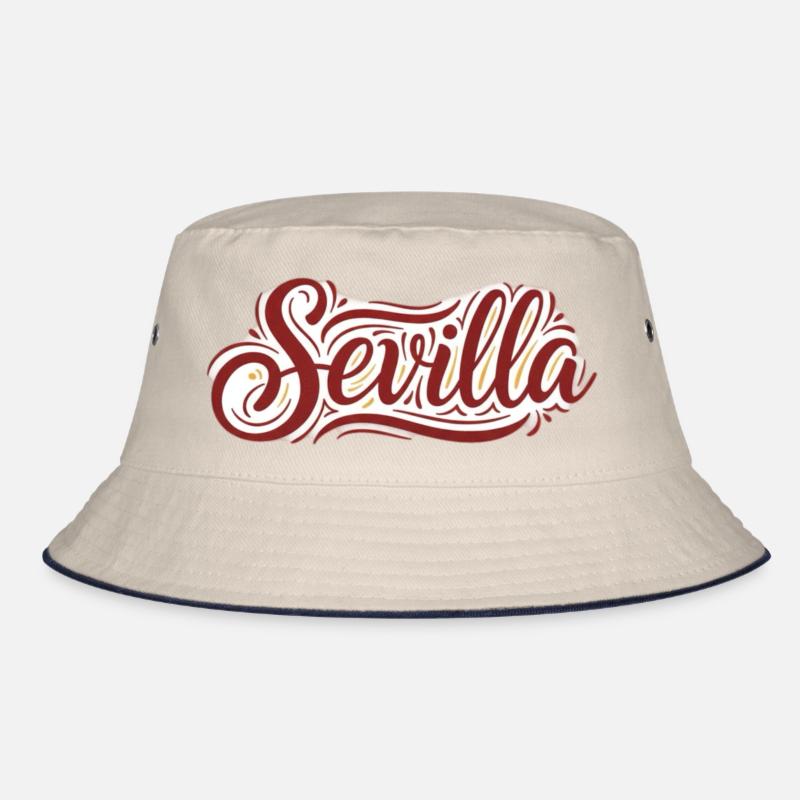 Sevilla Vintage Script Tee Bucket Hat
