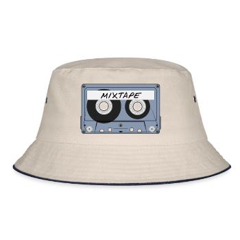 MiXtape - Bucket Hat - Natur/Navy - Vorne