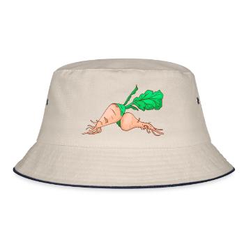 Sugar beet sugar beet - Bucket Hat - ecru/navy - Front