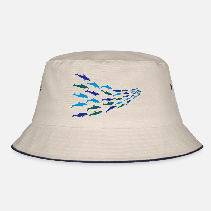dauphins - Bob - blanc cassé/bleu marine