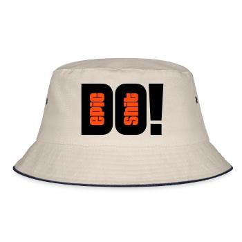 do epic shit - 2 colors - Bucket Hat - ecru/navy - Front