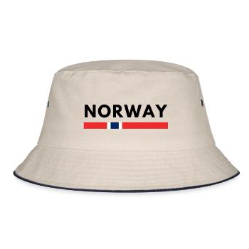 Norway - Bucket Hat - ecru/navy - Front