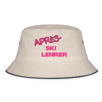 Après Skilehrer - Bucket Hat - Natur/Navy - Vorne