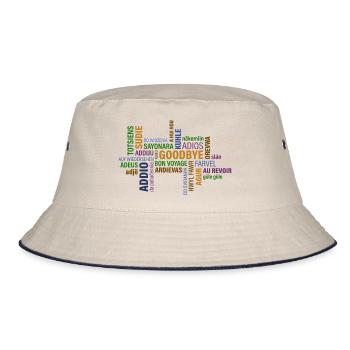 Goodbye - Bucket Hat - ecru/navy - Front