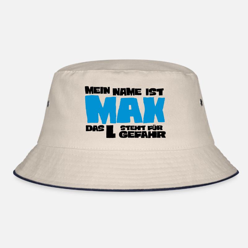 max - Bucket Hat - Natur/Navy