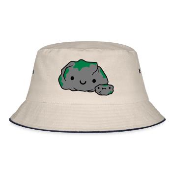 Family stone mum dad - Bucket Hat - ecru/navy - Front