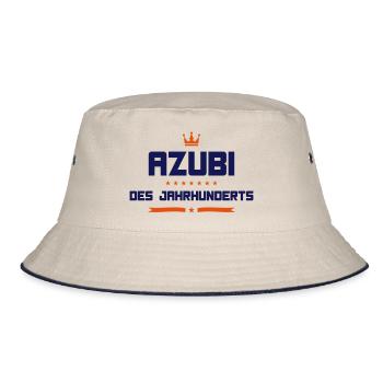 azubi des jahrhunderts - Bucket Hat - Natur/Navy - Vorne