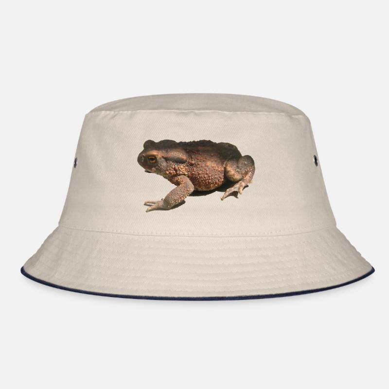 Kröte - Bucket Hat - Natur/Navy