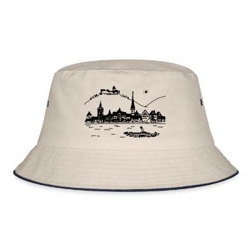 Stein am Rhein - Bucket Hat - Natur/Navy - Vorne