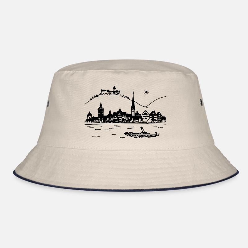 Stein am Rhein - Bucket Hat - Natur/Navy