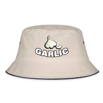 GARLIC - Bucket Hat - Natur/Navy - Vorne