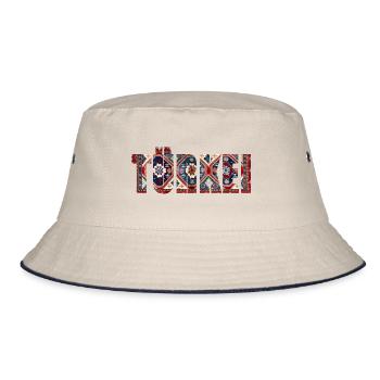 turkey carpet - Bucket Hat - ecru/navy - Front