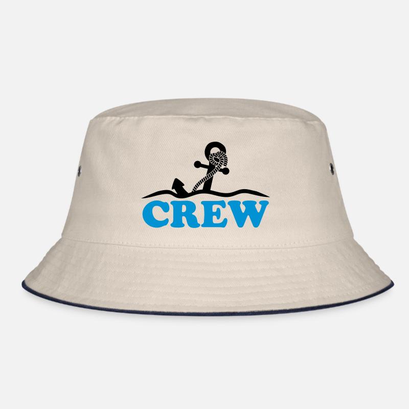 Anker unter Wasser Wellen Crew Design Bucket Hat