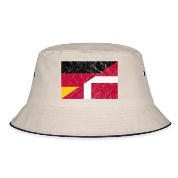 Drapeau vintage de l’Allemagne et du Danemark - Bob - blanc cassé/bleu marine - Devant