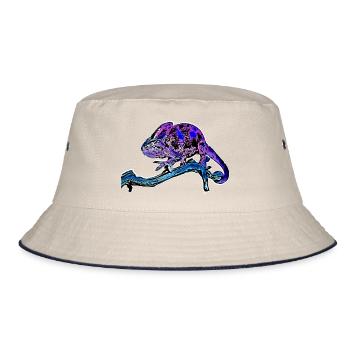 Chameleon - Bucket Hat - ecru/navy - Front