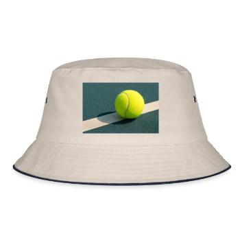 Sport - Balle de tennis - Bob - blanc cassé/bleu marine - Devant