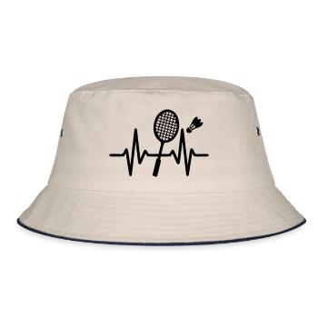 Raquette de badminton Motif de badminton - Bob - blanc cassé/bleu marine - Devant