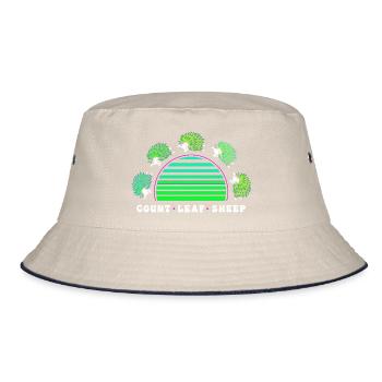Schnecke - Bucket Hat - Natur/Navy - Vorne