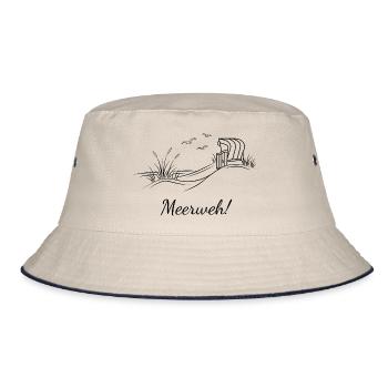 Meerweh! - Bucket Hat - Natur/Navy - Vorne