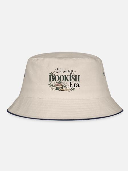 I'm in my bookish Era - Bücherliebe  - Bucket Hat - Natur/Navy