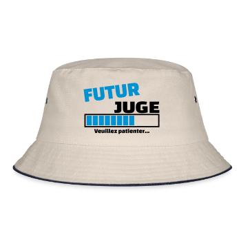 futur juge - Bob - blanc cassé/bleu marine - Devant